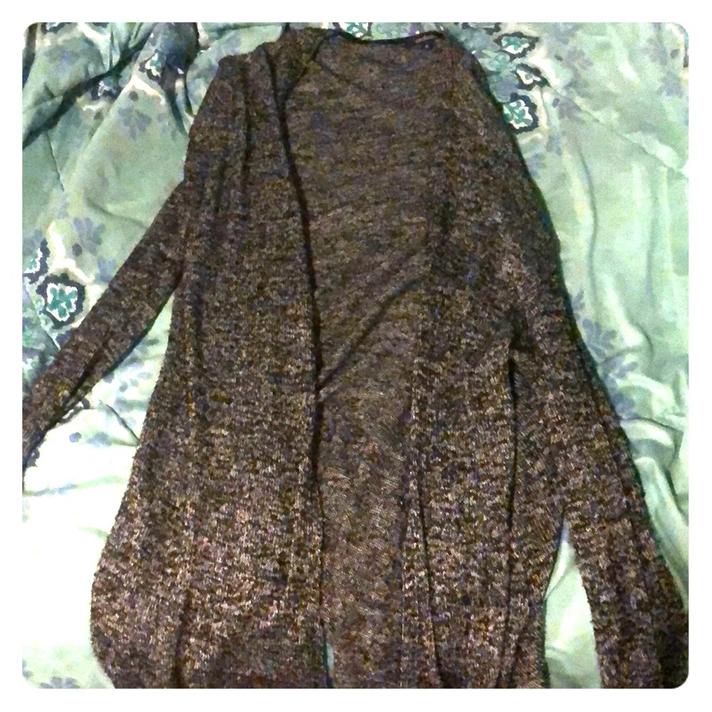 Black and gray washed out sweater